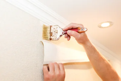 Pose de papier peint à Chepniers — revêtements muraux et toiles de verre